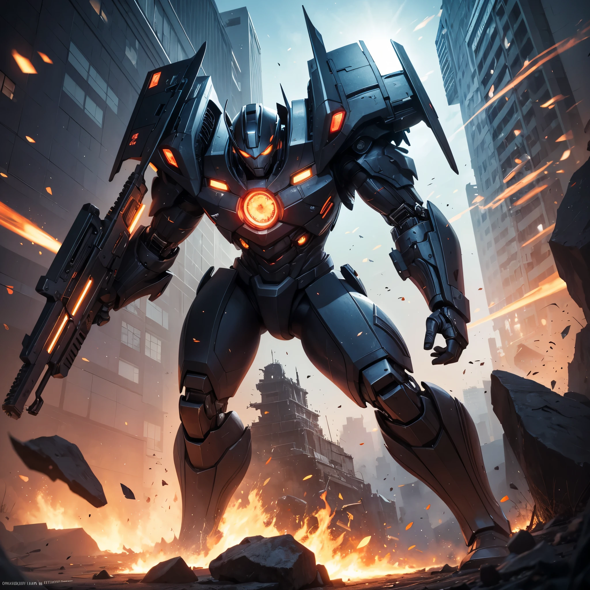 [best quality,4k,8k,highres,masterpiece:1.2],ultra-detailed,realistic,photorealistic:1.37,Transformer Firebell(Sakura Maiden),action pose,flaming sword,Cybertron,sci-fi,concept art,digital painting,dynamic lighting,vibrant colors,powerful,fiery backdrop,sakura petals,warrior,female character,vector illustration,sleek design,energetic stance,sparkling effects,innovative,cybernetic enhancements,explosive action,transforming robotic armor,battle-ready,glowing eyes,technological landscape,mechanical details,high-tech weaponry,lens flares,intense battle atmosphere