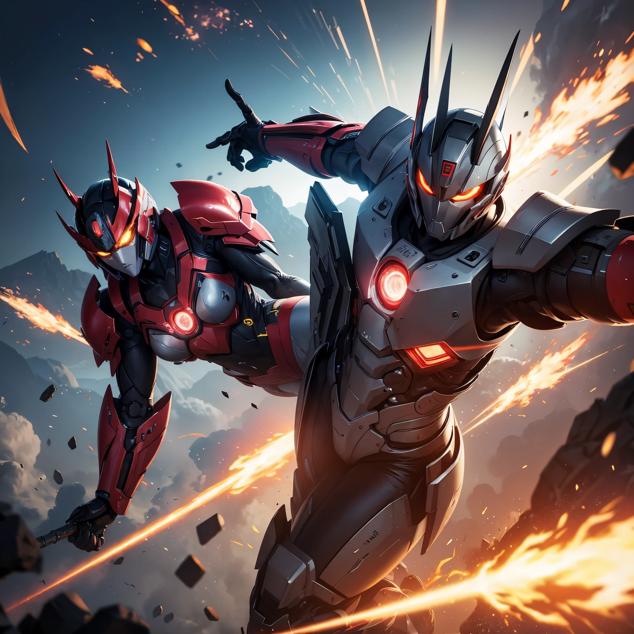 [best quality,4k,8k,highres,masterpiece:1.2],ultra-detailed,realistic,photorealistic:1.37,Transformer Firebell(Sakura Maiden),action pose,flaming sword,Cybertron,sci-fi,concept art,digital painting,dynamic lighting,vibrant colors,powerful,fiery backdrop,sakura petals,warrior,female character,vector illustration,sleek design,energetic stance,sparkling effects,innovative,cybernetic enhancements,explosive action,transforming robotic armor,battle-ready,glowing eyes,technological landscape,mechanical details,high-tech weaponry,lens flares,intense battle atmosphere