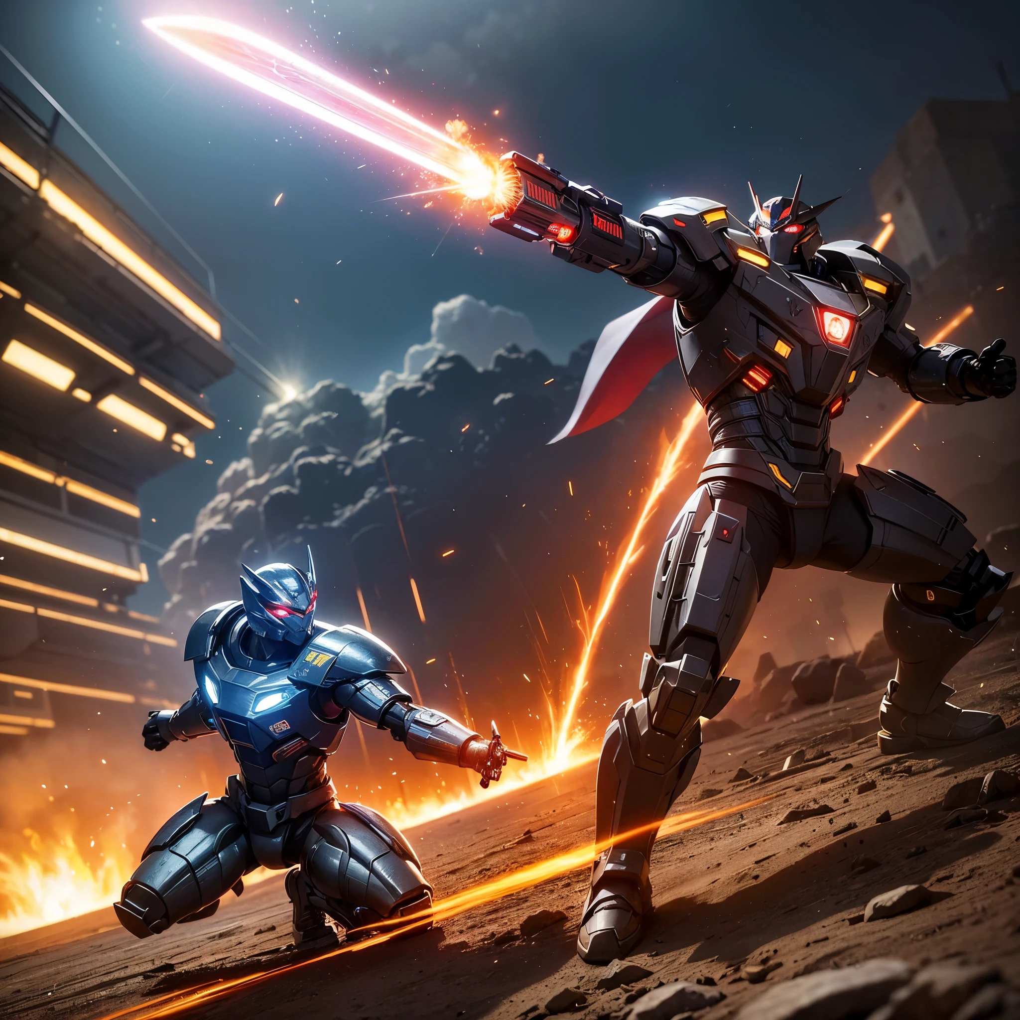 [best quality,4k,8k,highres,masterpiece:1.2],ultra-detailed,realistic,photorealistic:1.37,Transformer Firebell(Sakura Maiden),action pose,flaming sword,Cybertron,sci-fi,concept art,digital painting,dynamic lighting,vibrant colors,powerful,fiery backdrop,sakura petals,warrior,female character,vector illustration,sleek design,energetic stance,sparkling effects,innovative,cybernetic enhancements,explosive action,transforming robotic armor,battle-ready,glowing eyes,technological landscape,mechanical details,high-tech weaponry,lens flares,intense battle atmosphere