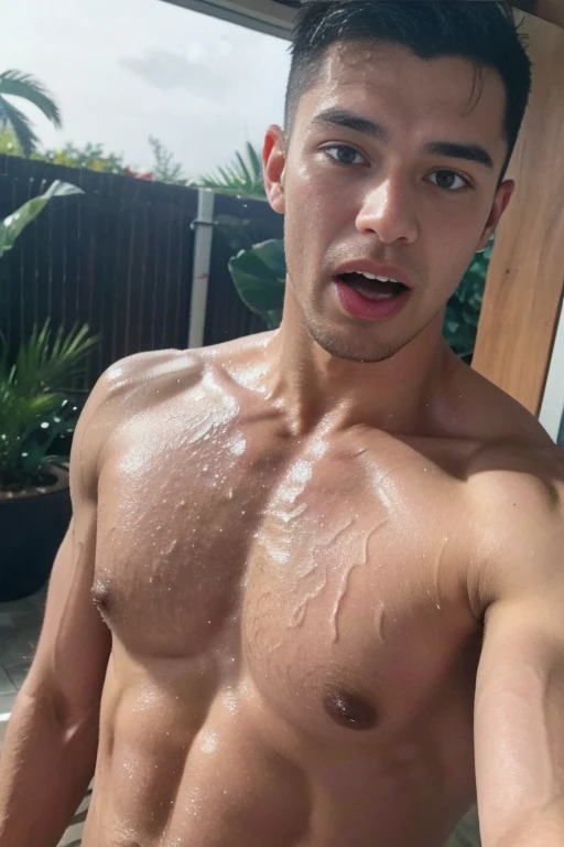 ๐
๐ handsome boy tongue out , drooling ๐คค , wet body , nude , very wet , heavy sweat , watery , ๐ฆ, ๐ , juices