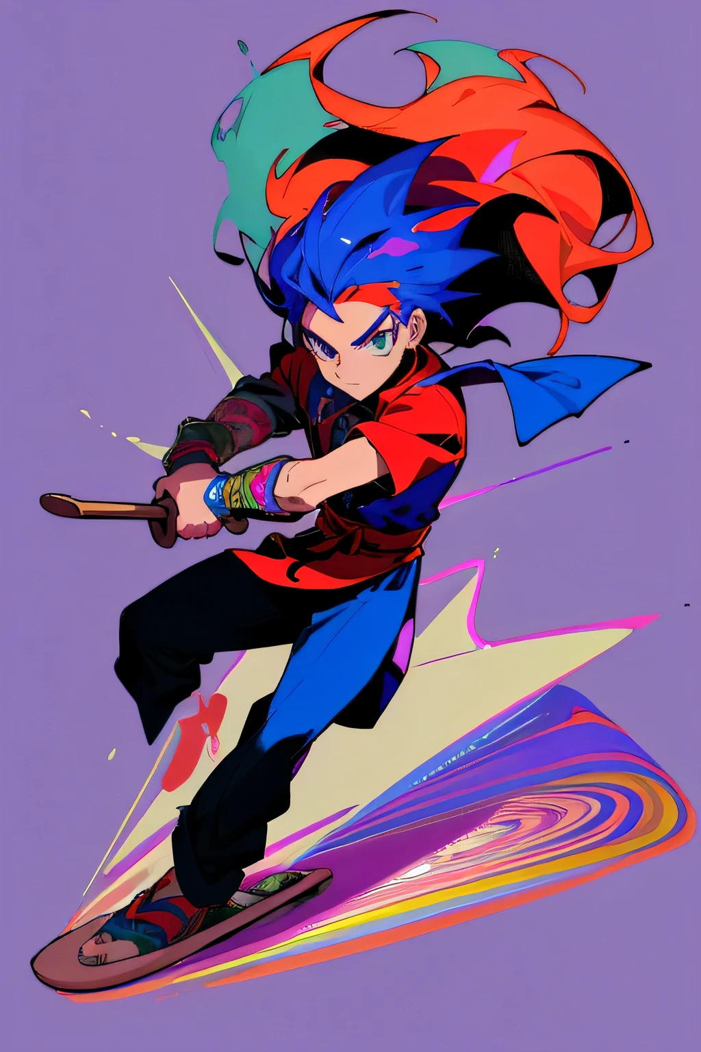 Chef-d'pixel art work, best quality representation, ultra-detailed visual feast, tracé au laser complexe, homme super mignon vampire enchanteur, tenir une planche à roulettes, couleurs vives et vibrantes contrastées, Style 16 bits pour ce classique, touche nostalgique.
