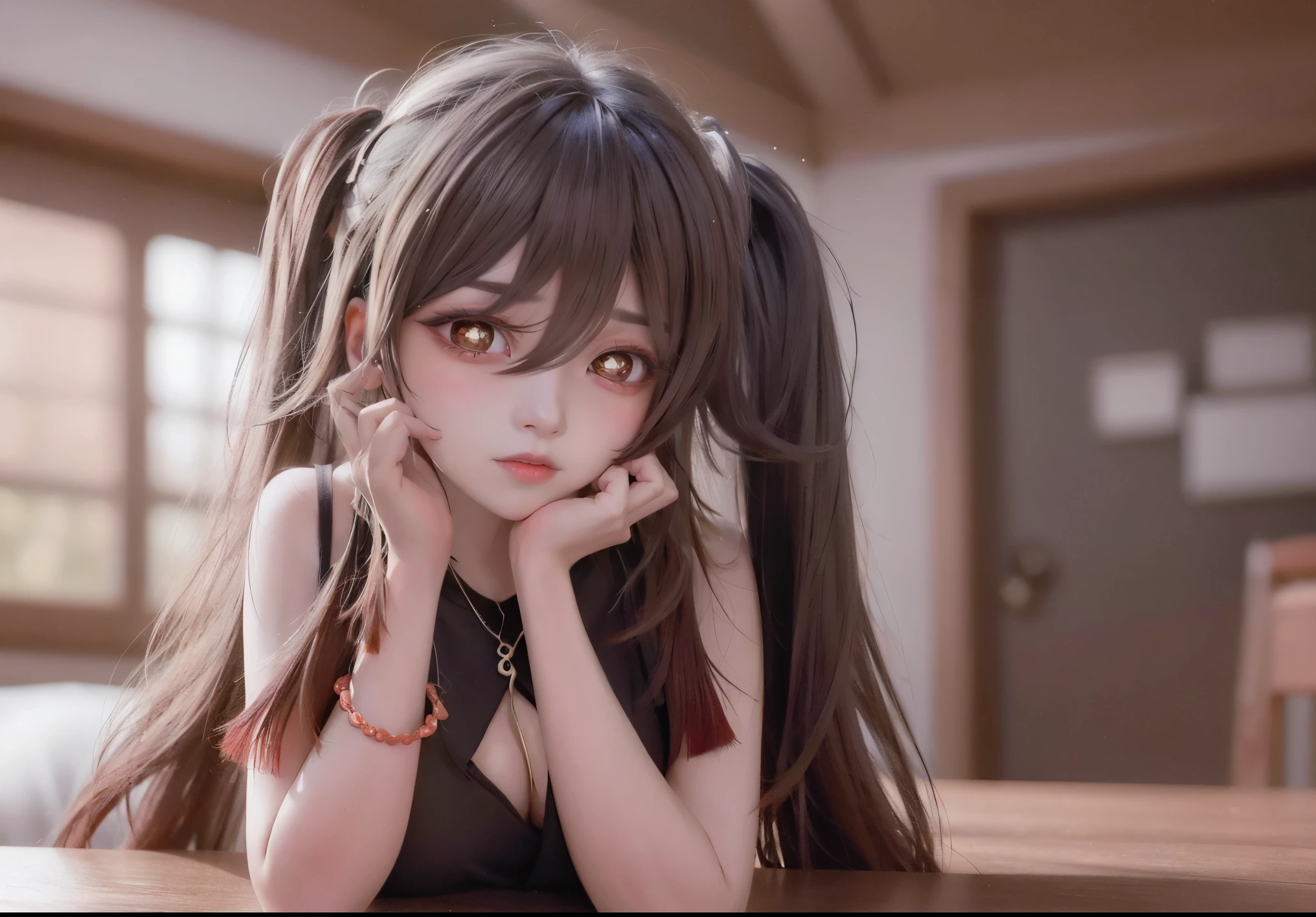 2 girls, Sit in M pose, looking at the audience, revealing buttocketamorphosis exposed,Naked ,undress, small thighs,at class room,((masutepiece)),(realisticlying:1.2),best qualtiy,high high quality,absurderes,rich colourful,stunning art,best qualtiy, ultra - detailed,beautifuldetails, reflective hair,Good lighting, Ray traching, depth of fields,ultra - detailed,illustratio,astounding,finedetail,Very detailed, ((ultra - detailed)), (Beautiful Meticulous Girl), Beautiful detail glow, intricately details, A high resolution, beatiful detailed eyes, NFFSW, Round eyes, detailedfacialfeatures,(Round pupils:1.4) (illustratio),(Beautiful and delicate eyes)(extra detailed face)), depth of fields,(alluring face), closeup cleavage, photore, lewd poseasutepiece,Best quality,A high resolution)))),Extremely detailed 8K,beauty girl,(hyper HD,ultra - detailed,high detal,high realistic,Ultra-realistic,Foto realism),(realistic dark hair),(Dynamic posture),large breasts,E-cup, (Beautiful and detailed face,Beautiful and delicate eyes),(Beautiful ass :0.5),perfect fingerole under the eye, ((brunette color hair)),Crystal shiny necklace,