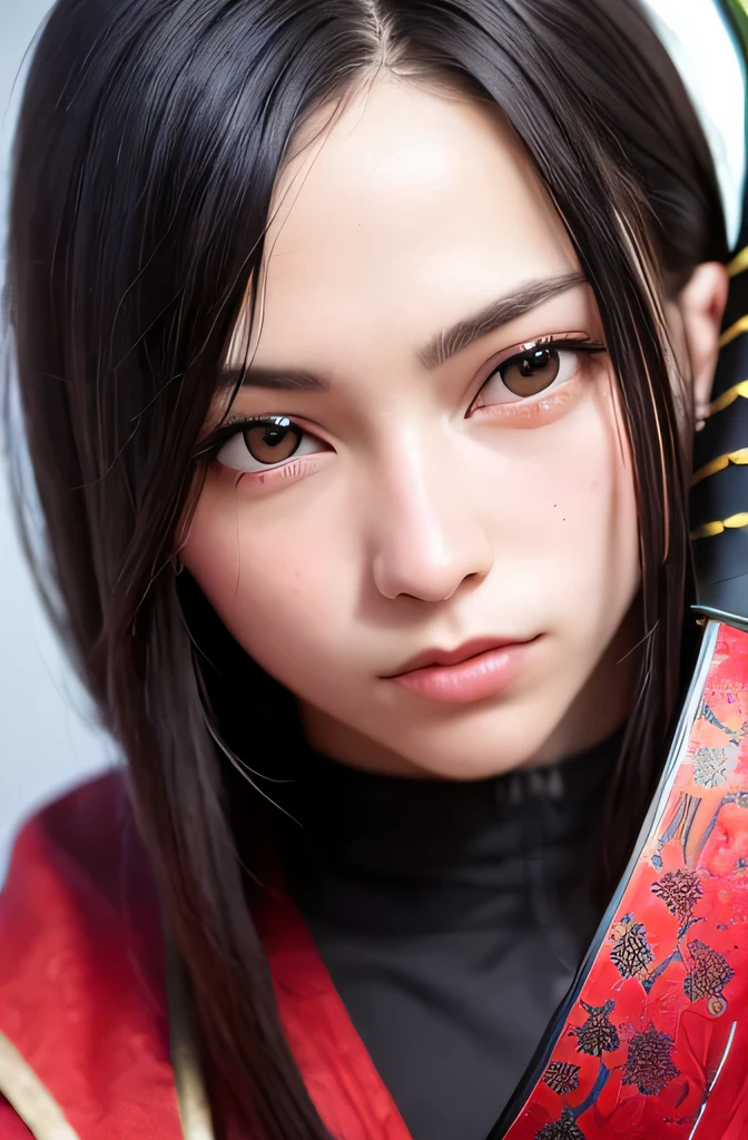 (masterpiece, highest quality:1), (realistic:1.2), light, written boundary depth, (detailed face, face focus:1), game CG, Super detailed, 8k, intricate details, hiqcg,

1 girl, alone,anime, looking at the viewer, kunoichi, 15 years old, full body image, ninja pose, Japanese sword, kunoichi&#39;s clothes, Upper body, Ninja Run, tattoo, full body image, kunoichi pose