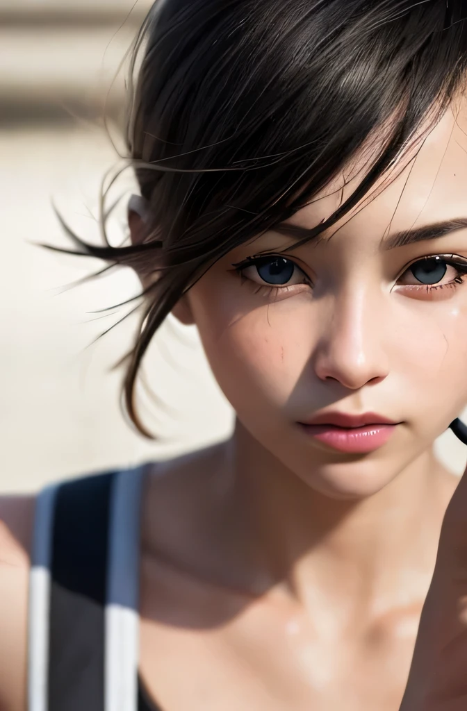 (masterpiece, highest quality:1), (realistic:1.2), light, written boundary depth, (detailed face, face focus:1), game CG, Super detailed, 8k, intricate details, hiqcg,

1 girl, alone,anime, looking at the viewer, kunoichi, 15 years old, full body image, ninja pose, Japanese sword 