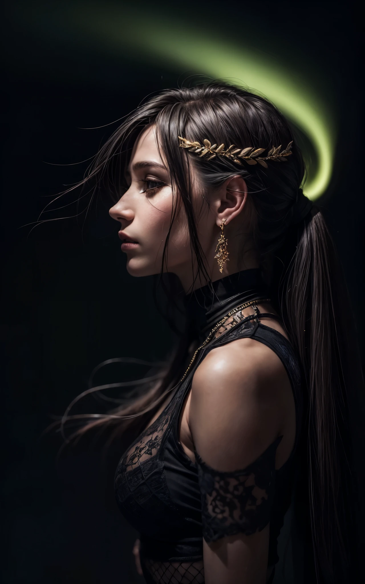 (Alicia Vikander) is Freya the nordic goddess, pale skin, messy, Full body, Beautiful anime waifu style girl, hyperdetailed painting, luminism, art by Carne Griffiths and Wadim Kashin concept art, Iceland background, northern lights, abstract beauty, approaching perfection, pure form, golden ratio, minimalistic, dark atmosphere, unfinished, concept art, intricate details, 8k post production, high resolution, hyperdetailed, trending on artstation, sharp focus, studio photo, intricate details, highly detailed,
