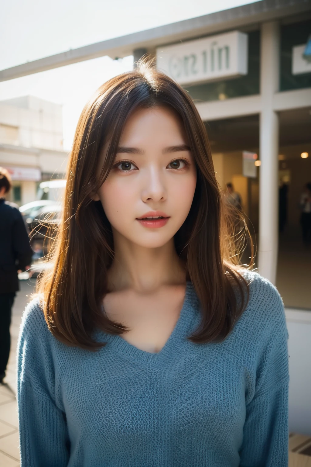 Close up photo of a girl、Brown hair、、Hot spring in the background、Natural hot springs
Highest Quality、realisitic、Photorealsitic、(intricate detailes:1.2)、(delicate detail)、(ciinematic light、best quality backlight)、Clear Line、sharp focus、Lifelike face、Detailed face
Unity 8K Wallpapers、超A high resolution、(Photorealsitic:1.4)、looking at the viewers、full body Esbian、In the street、(Casual wear)