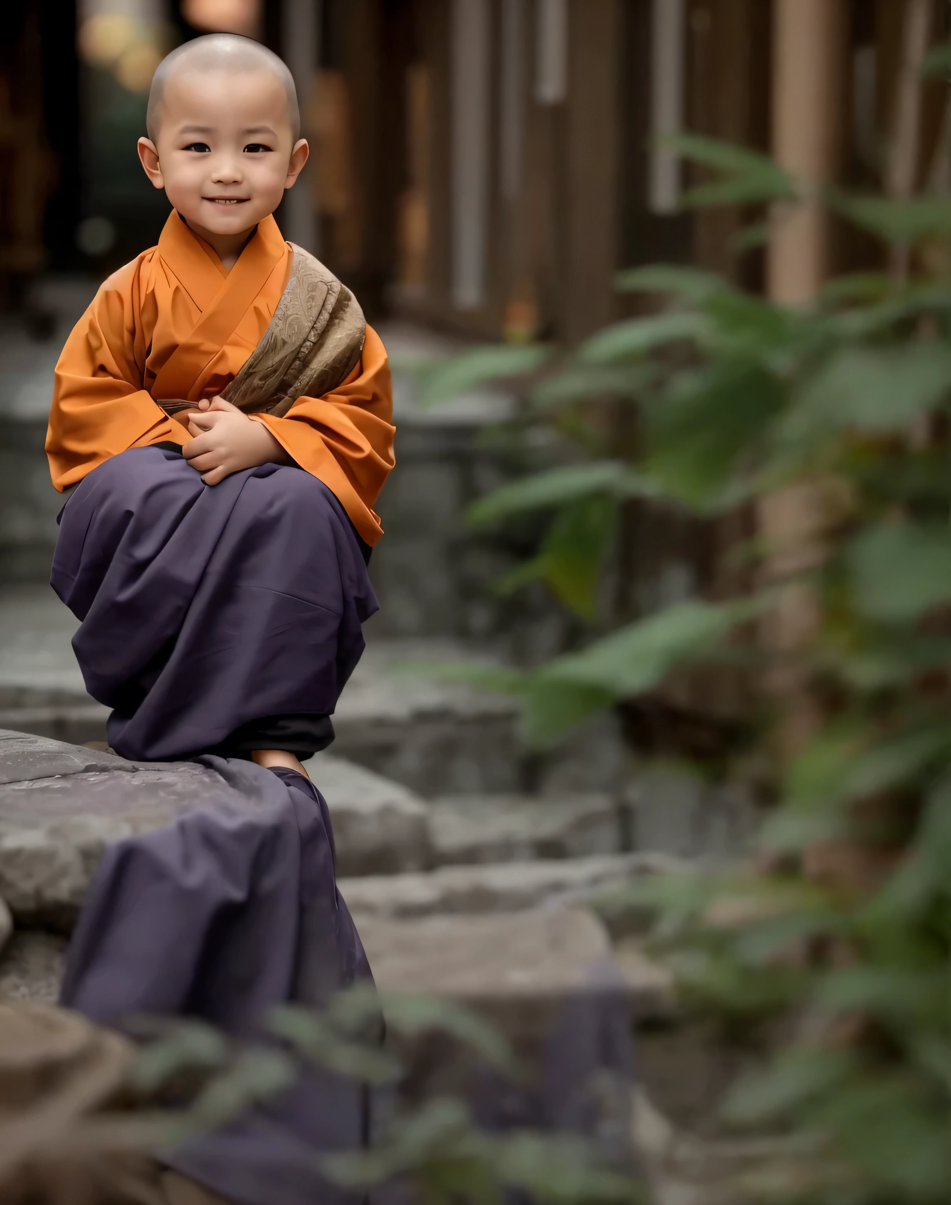 Close-up of man in robe holding small object, monk clothes, wearing brown robe, Buddhism徒 monk, monk, portrait of monk, 2 1 st century monk, Buddhism徒, Wearing a simple robe, ancient japanese monk, Calm expression, Buddhism, calm smile, monk meditate, Calm expression, Wearing flowing robes, little boy wearing nun costume, child, 快乐的child