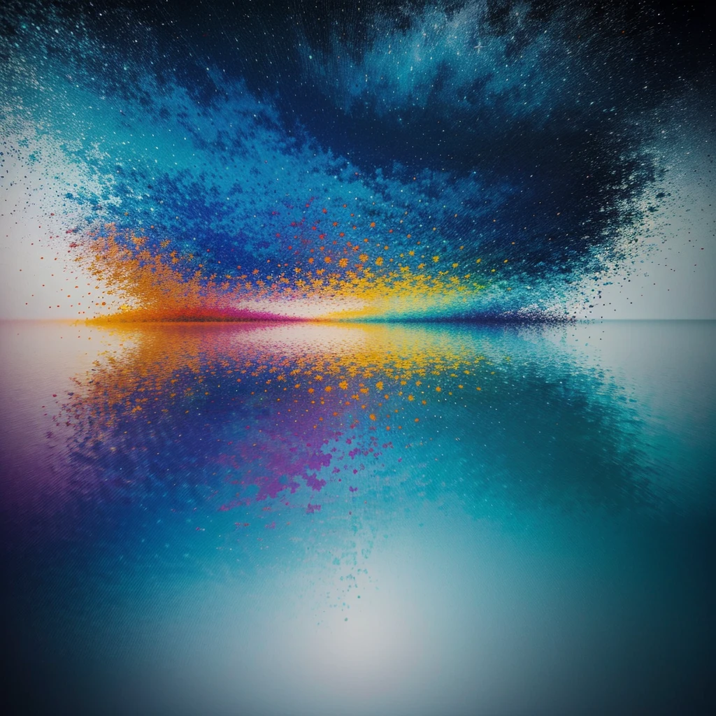 In the realm of abstract art, a breathtaking composition unfolds before us. Non-representational in nature, this mesmerizing piece showcases an amalgamation of vibrant colors and dynamic shapes, mingling wildly to express feelings and emotions that transcend the material world. With intricate brushwork and meticulous attention to detail, this imaginative painting comes alive, inviting the viewer on a journey of self-discovery. Through bold hues and evocative forms, the artist manages to convey a sense of depth and complexity, allowing each observer to connect with the piece on a deeply personal level. Embrace the mystery and enchantment of this highly detailed abstract masterpiece.