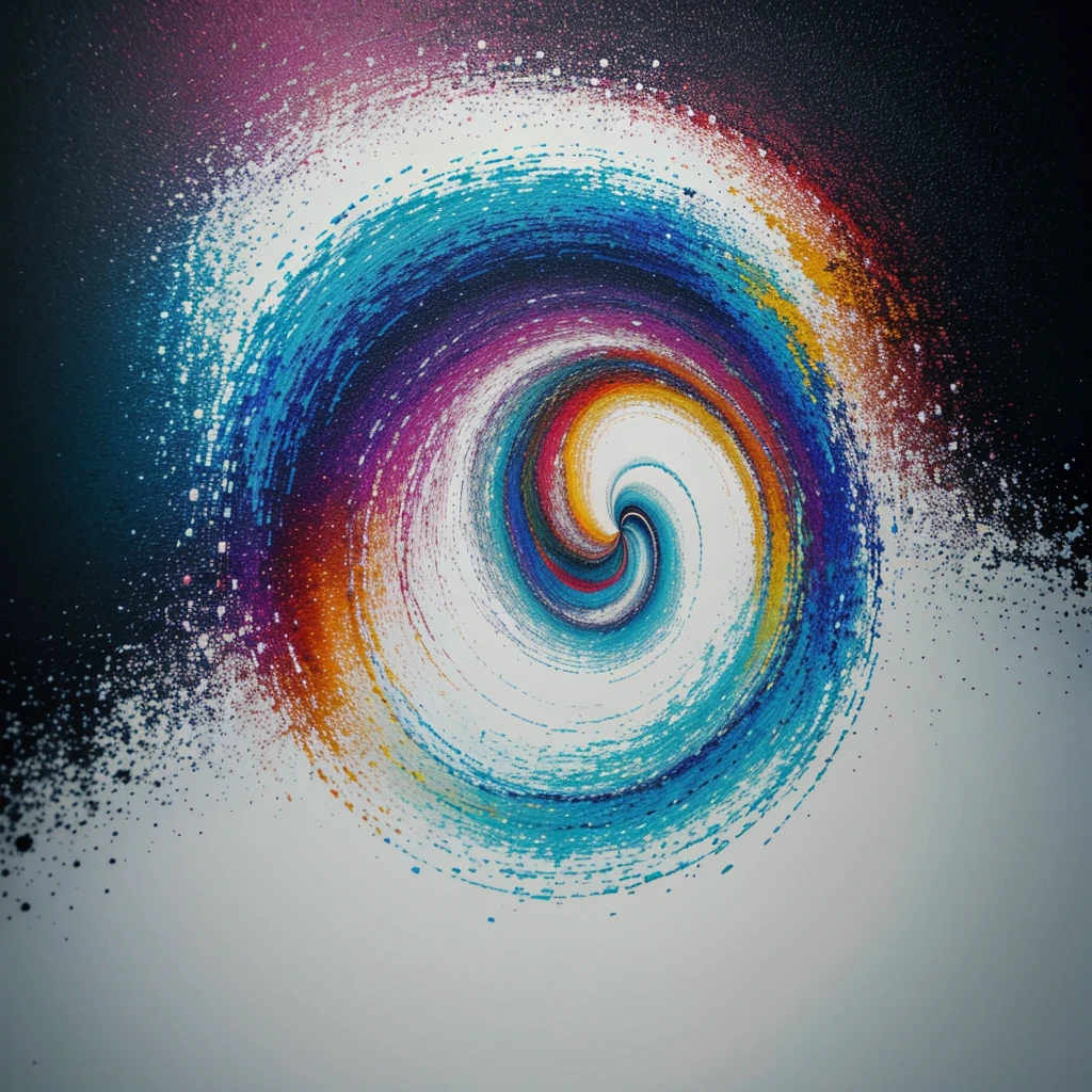 In the realm of abstract art, a breathtaking composition unfolds before us. Non-representational in nature, this mesmerizing piece showcases an amalgamation of vibrant colors and dynamic shapes, mingling wildly to express feelings and emotions that transcend the material world. With intricate brushwork and meticulous attention to detail, this imaginative painting comes alive, inviting the viewer on a journey of self-discovery. Through bold hues and evocative forms, the artist manages to convey a sense of depth and complexity, allowing each observer to connect with the piece on a deeply personal level. Embrace the mystery and enchantment of this highly detailed abstract masterpiece.