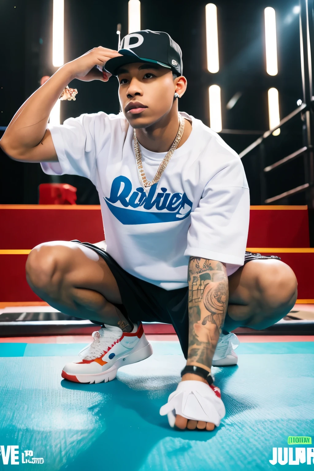 rapper、male、I'm flexing、b-boy、I'm cumming