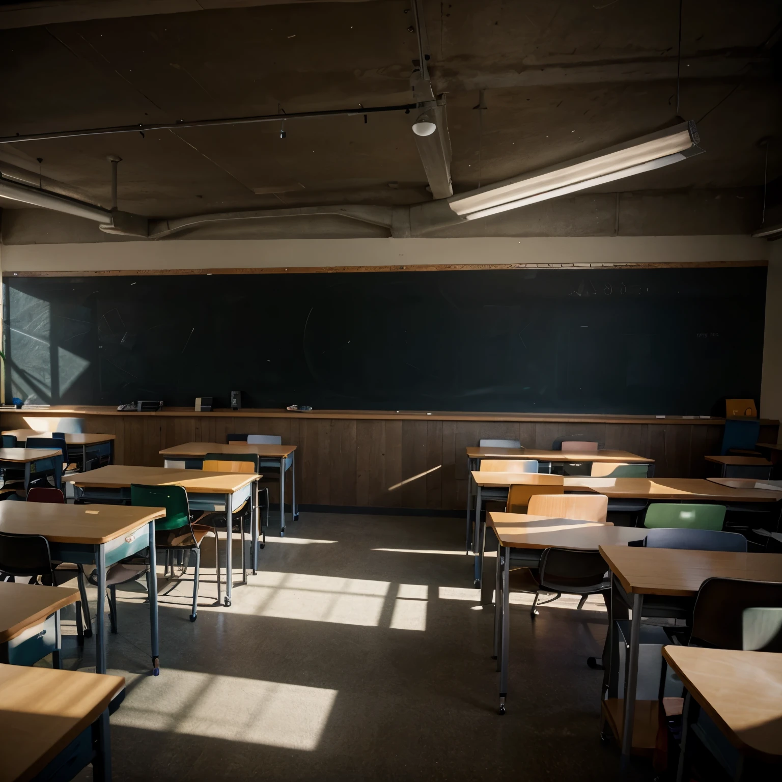 *[Suddenly, the classroom begins to transform. The chalkboard stretches, the desks morph into different shapes, and the students find themselves surrounded by a world of colorful polygons.]*