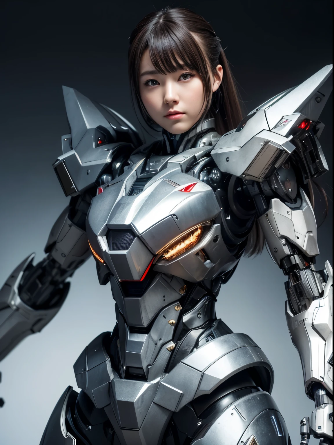  Super detailed, advanced details, high quality, 最high quality, High resolution, 1080p, hard disk, beautiful,(war machine),beautifulサイボーグ女性,Mecha cyborg girl,battle mode,Mecha body girl,She is wearing a futuristic war machine weapon mecha