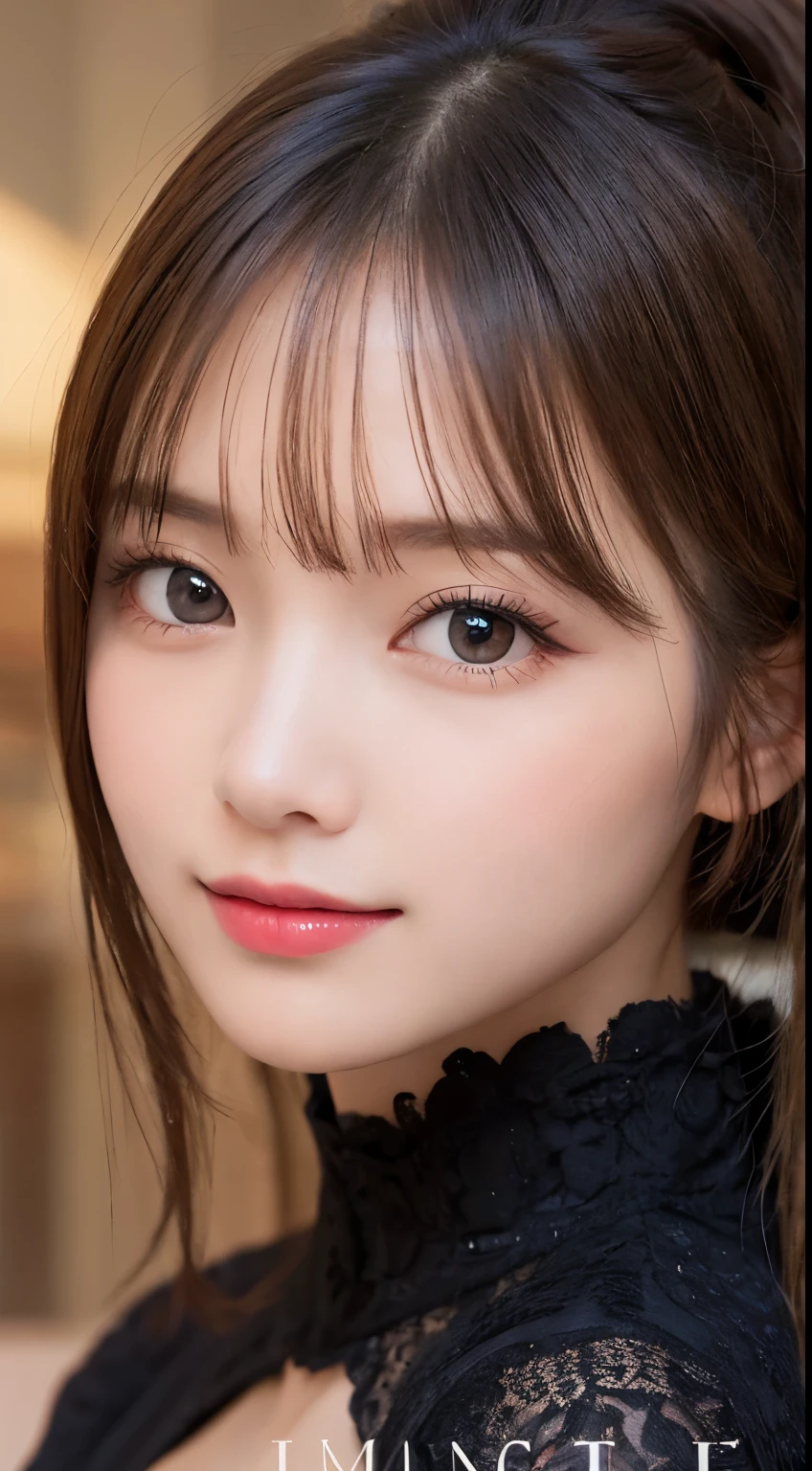 table top, highest quality, shape, Super detailed, finely, High resolution, 8k wallpaper, 完璧なダイナミックな構shape, beautiful and detailed eyes, medium hair, small breasts, natural color lip, random sexy pose,smile,20 year old girl、midnight、beautiful and detailed face、perfect and beautiful face,Big eyes、RAW photo、Expressing feminine poses with your whole body、beautiful and detailed eyes、small face、beautiful duplex、slim face and style,luxury brand mink coat(internal:black winter dress)、beautiful golden ratio face,twin ponytail hair