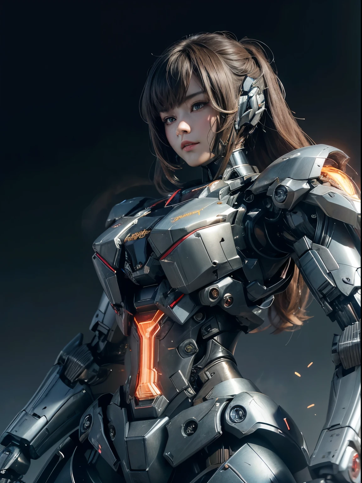 rough skin, Super detailed, advanced details, high quality, 最high quality, High resolution, 1080p, hard disk, beautiful,(war machine),beautifulサイボーグ女性,Mecha cyborg girl,battle mode,Mecha body girl,She is wearing a futuristic war machine weapon mecha,