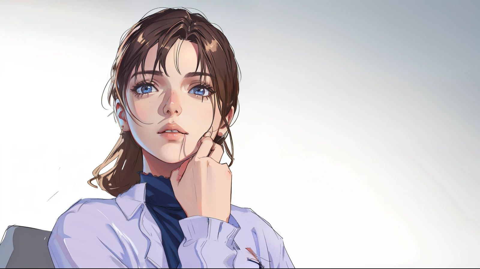 1beautiful girl, :: octane render, detailed image, human face realistic