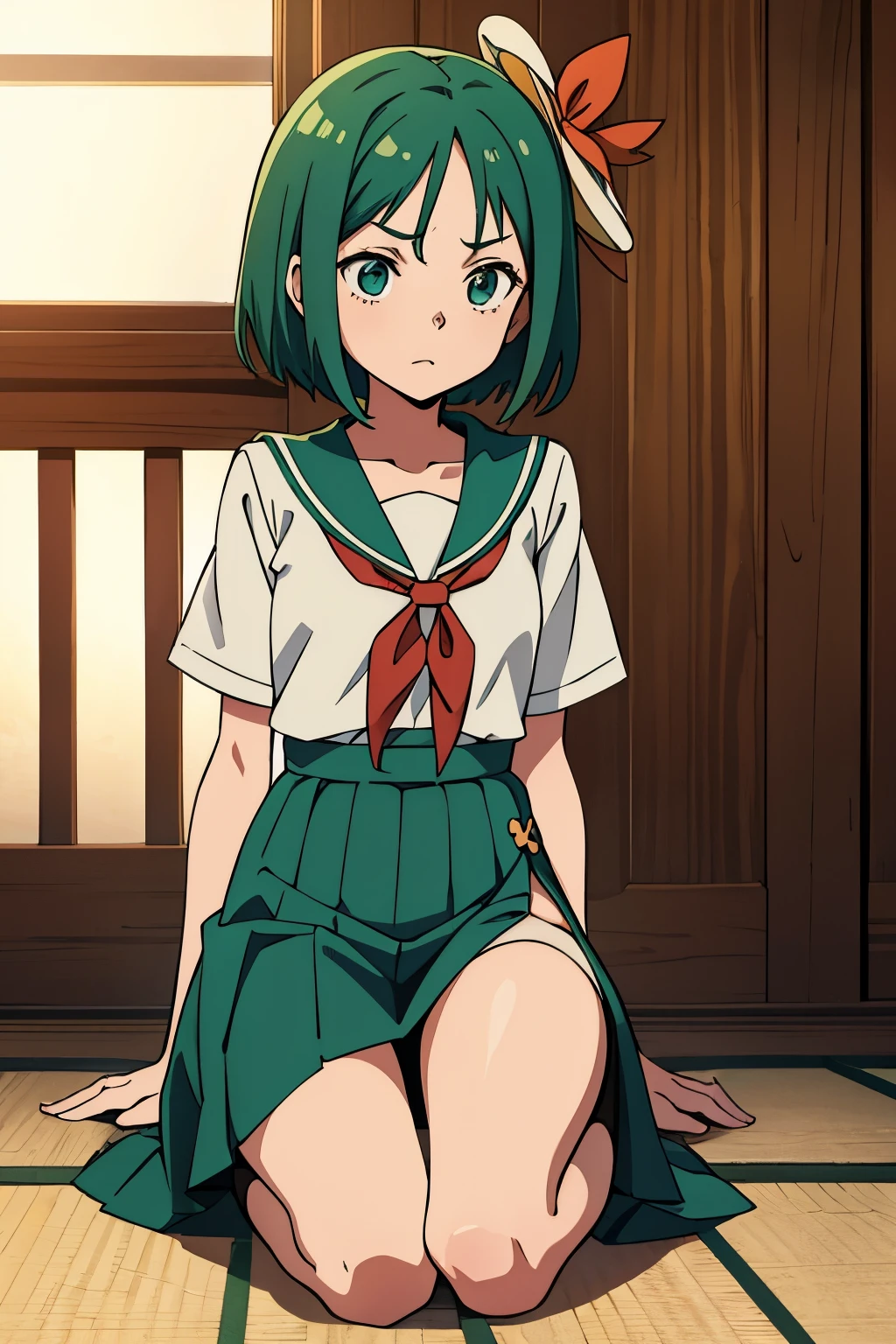 1girl in, Solo, Yotsugi_Ononoki, (ononokihat), hat, 4K, masutepiece, schools, Plush,