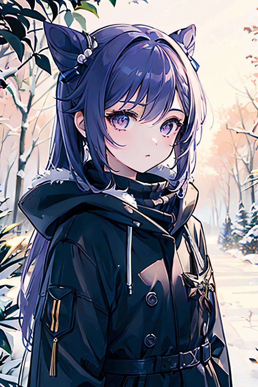 masterpiece, walking through snowy jungle at night among fireflies, (high detail:1 1), 18yo,rough face, Winter clothes, high quality, nsfw, beautiful eyes, (detailed face and eyes), (face: 1 2), noise, extra, real photo, PSD, lamp film photography, sharp focus, contrast lighting, detailed skin, high resolution 8k, crazy detail, realistic, professional photography, 8k UHD, SLR camera, soft lighting, high quality, film grain