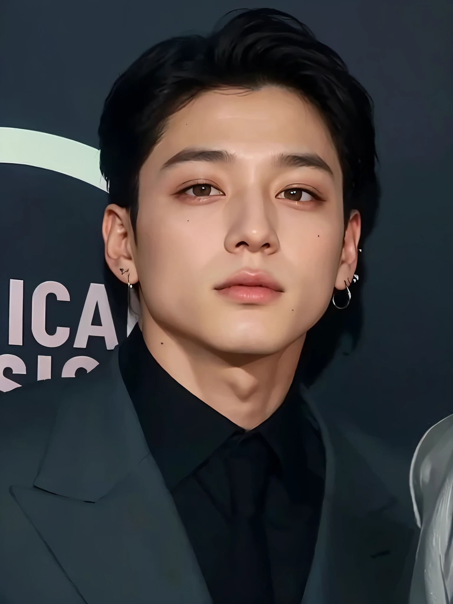 Homem vestindo terno e gravata, Jeon Jungkook, taken at the beginning of 2020, jungkook\the right eyelid is swollen, taejune kim, hyung tae, Jung Jaehyun, Jungkook, Shin Jeongho,artista coreano, Yanjun Chengt, homem sul-coreano, handsome androgynous prince, beautiful lips