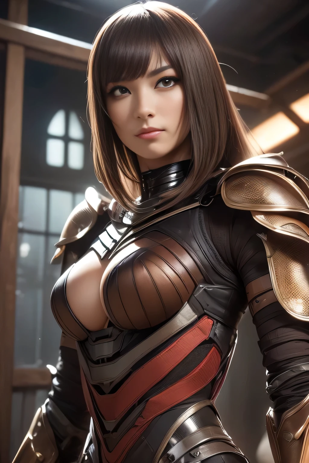 (High resolution,masterpiece,highest quality,Very detailed CG, anime, official art:1.4), realistic, photograph, amazing detail, everything is complicated, shiny and glossy,Amazing number of layers, 8K wallpaper, 3D, sketch, cute, figure,( alone:1.4), perfect female proportions,villain's daughter, (Fusion of dark brown cockroach and lady:1.4), (brown cockroach woman:1.2), (brown cockroach woman:1.2), (Fusion:1.2), (alone:1.4), (evil smile:1.2), muscular, abs, (Cockroach brown exoskeleton bio insect suit:1.4), (Cockroach brown exoskeleton bio insect armor:1.2), (brown transparent cockroach feathers:1.4), (Antennae of brown cockroaches:1.3),