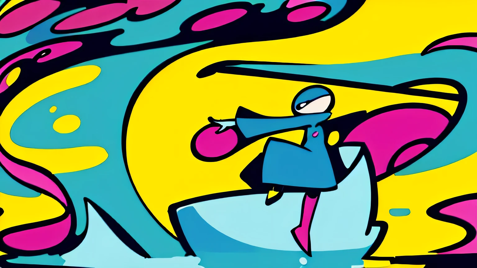(Ultra Detailed,Ultra High Definition,Detailed Background),((2D)),((Flat Color)),((Colorful)),((Floating Colorful Water))),1 Girl,Solo,Watch Viewer,Break, pop art girl
