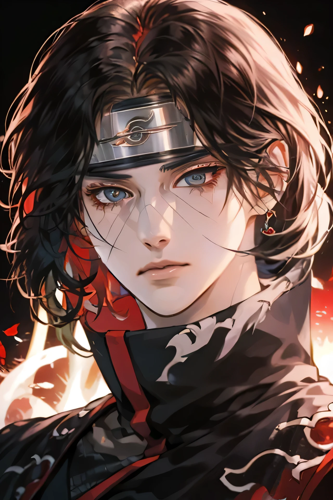 headband with Konoha village symbol, anime naruto