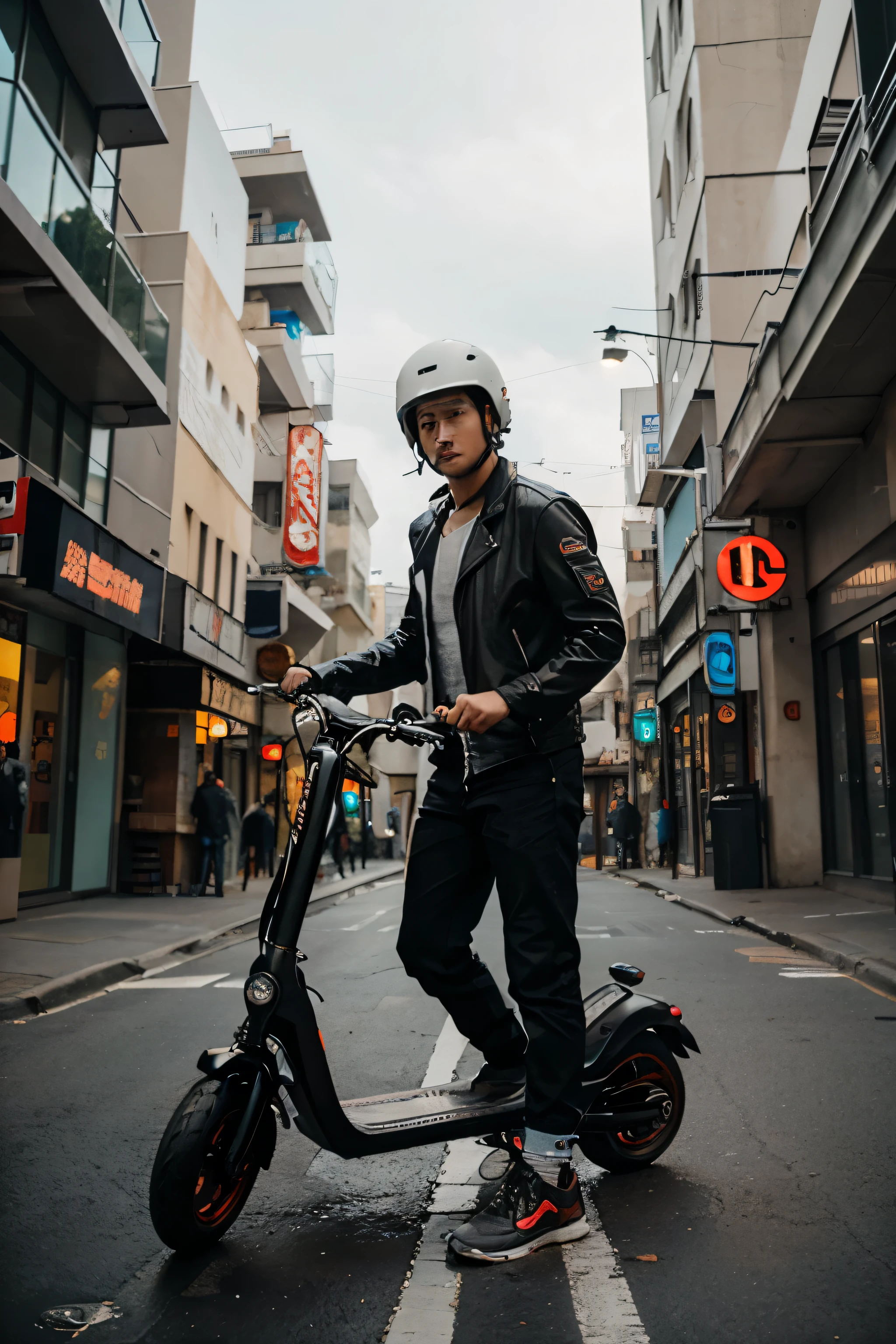 Let me transform into a cyberpunk character,Ride the handsome electric scooter Xiaomi GT2