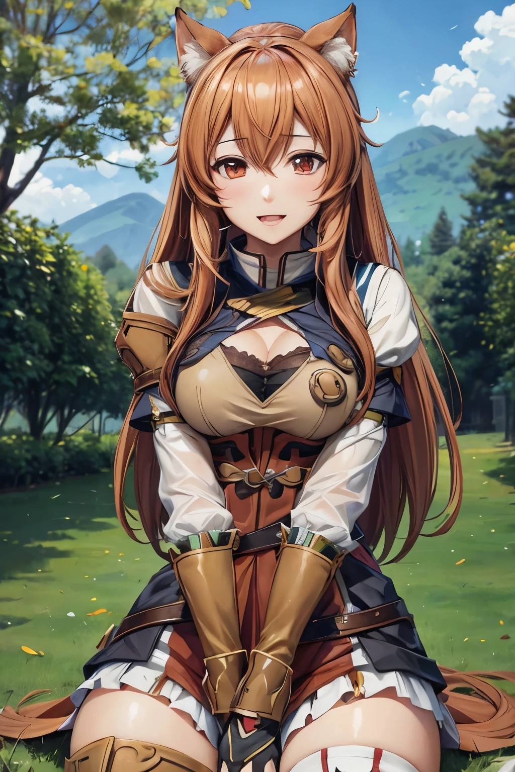 raphtalia, big breast, realistic, ultra detail,