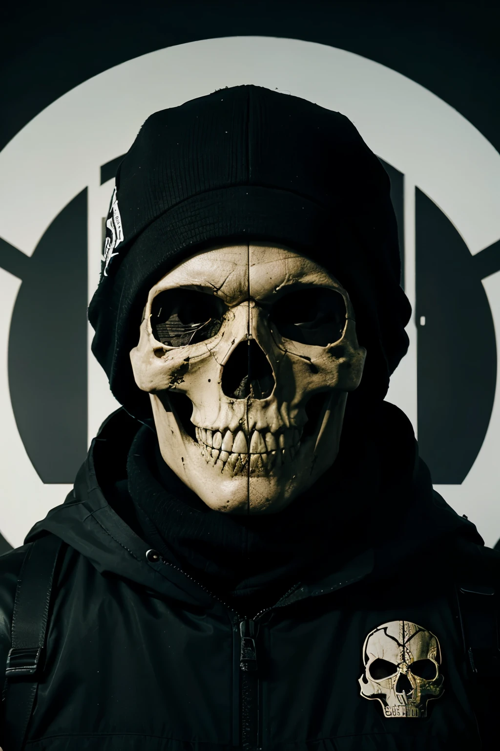 Sniper logo for gamer, skull aim site, call of duty