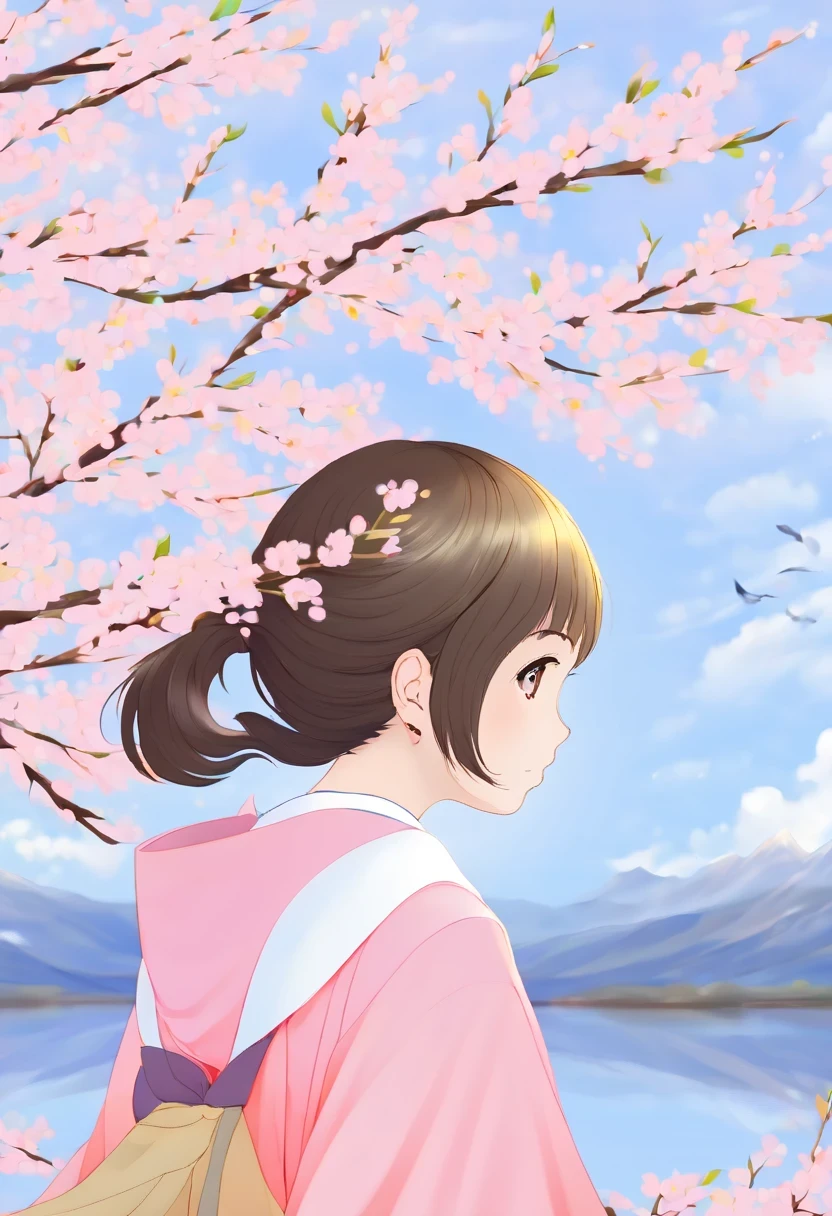 (masterpiece, best quality:1.2), 1 girl, alone,Cherry blossoms,