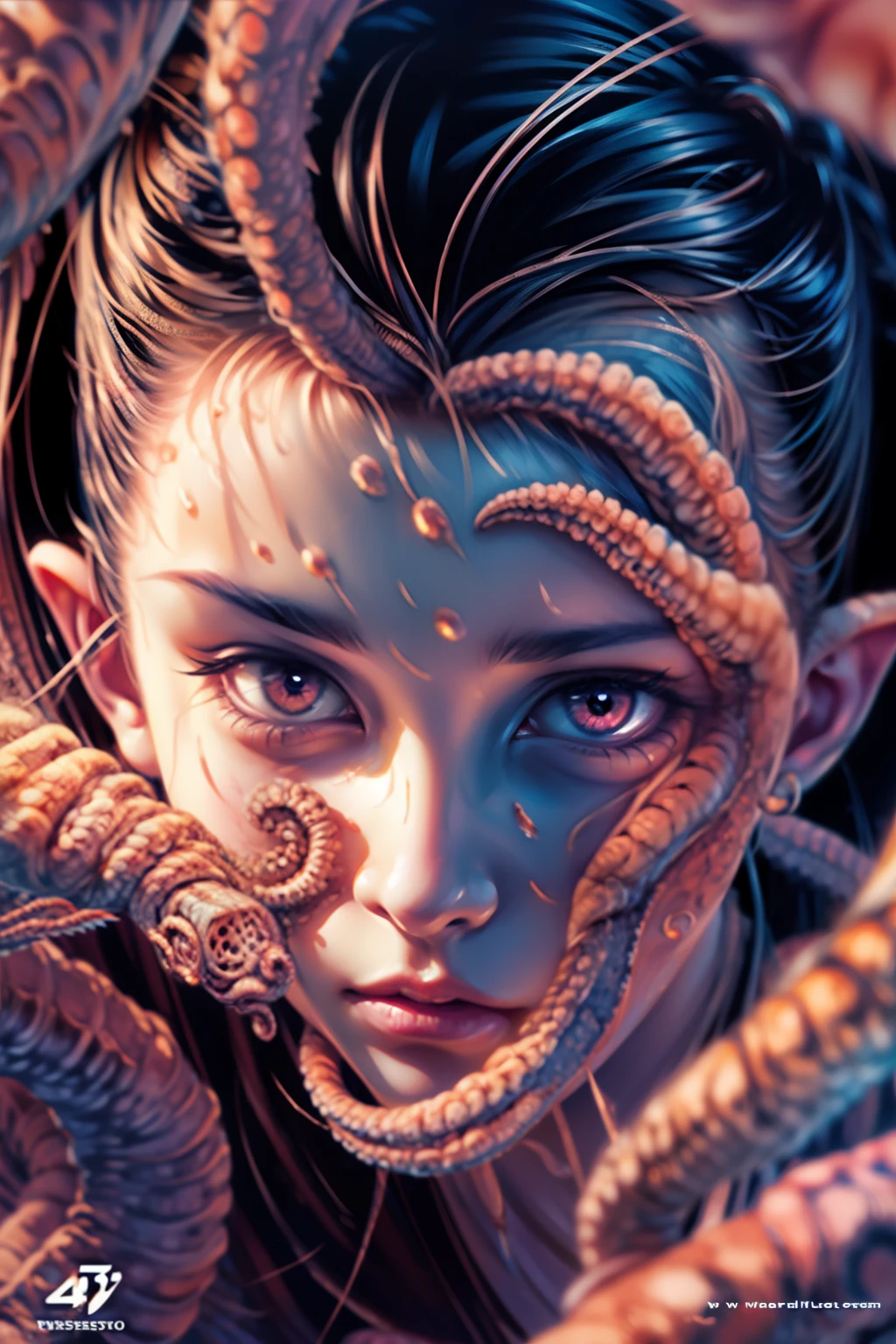 (masterpiece), best quality, expressive eyes, perfect face, close up of an eye, girl with octopus eyes, ears,fine details.  black tentacles, ears being played with detailed digital art, clean detailed art, detailed artwork, black tentacles around eye,art wallpaper 4 k, anime art wallpaper 4k, detailed art, art wallpaper 8 k, anime style 4 k, wallpaper 4 k, wallpaper 4k, 4 k wallpaper
