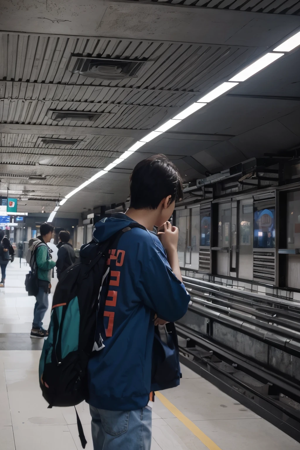 Cute Korean mysterious boy cinematic unity 8k wallpaper hyper realistic higher resolution clear image age 16 years old