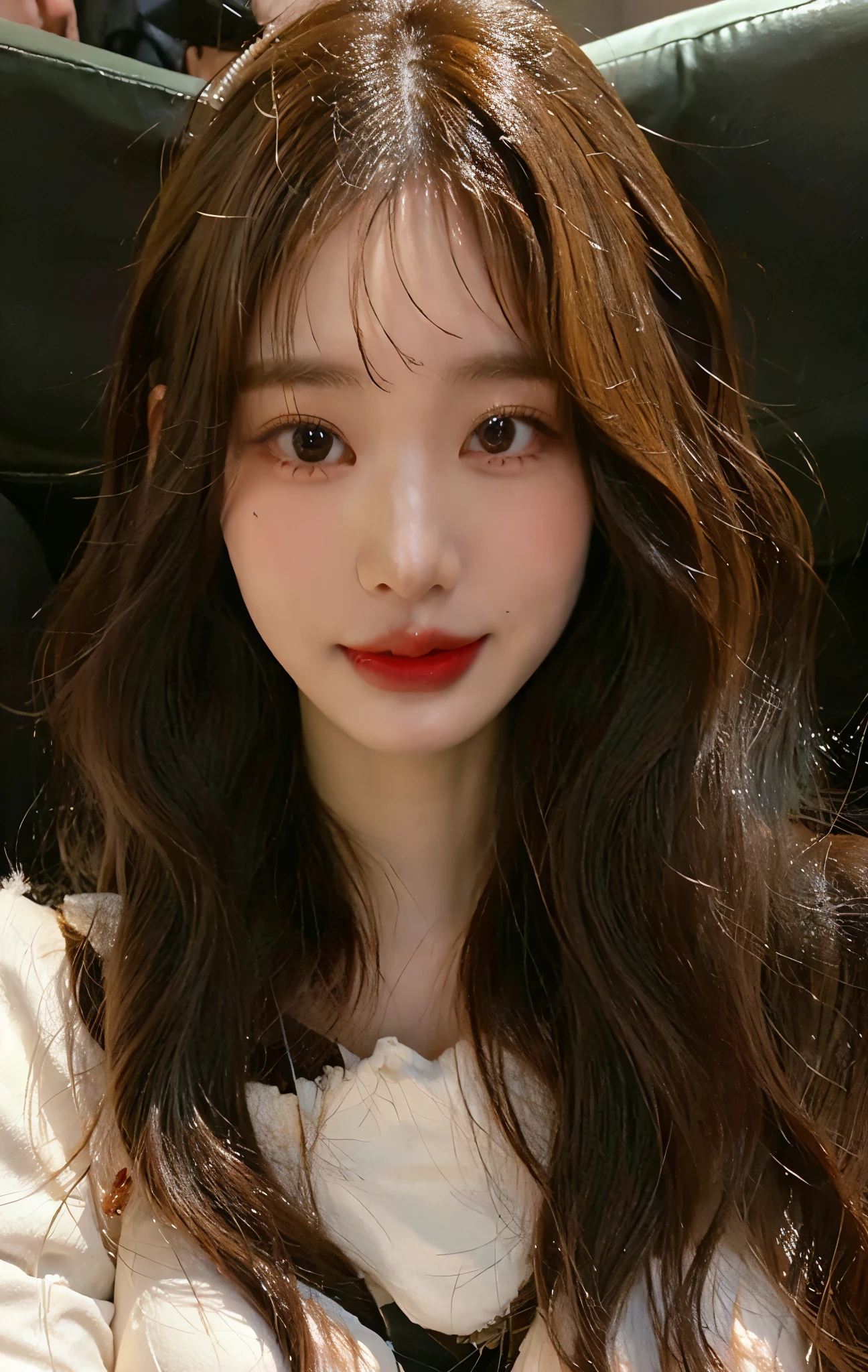 a close-up of a woman with long hair wearing an orange sweater, Adorable and pale korean face equally miss A&#39;s bae Suzy, Suzy bae, baesuzy MISS A rosto com um sorriso de canto olhos grandes e bonitos como uma coreana. Adorable and beautiful, fofa, um sorriso de canto como baesuzy
