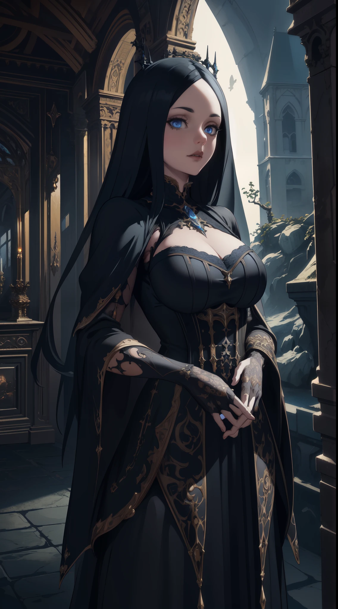 Cosmic, hyper-detailed gothic art, Unreal Engine 5 detailed matte painting, deep color, fantastic, intricate detail, home screen, complementary colors, fantasy concept art, 8k resolution, gothic masterpiece