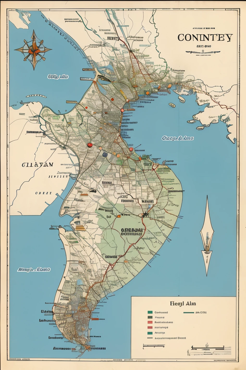 Map of a small country