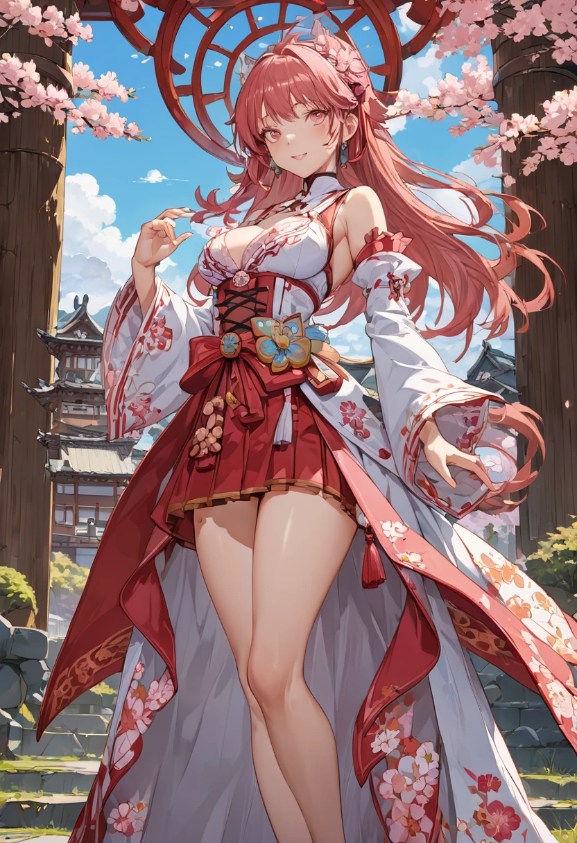 Sakura Maiden, girl, character from cartoon movie, best quality, masterpiece, Representative work, official art, Professional, Ultra intricate detailed, 8k