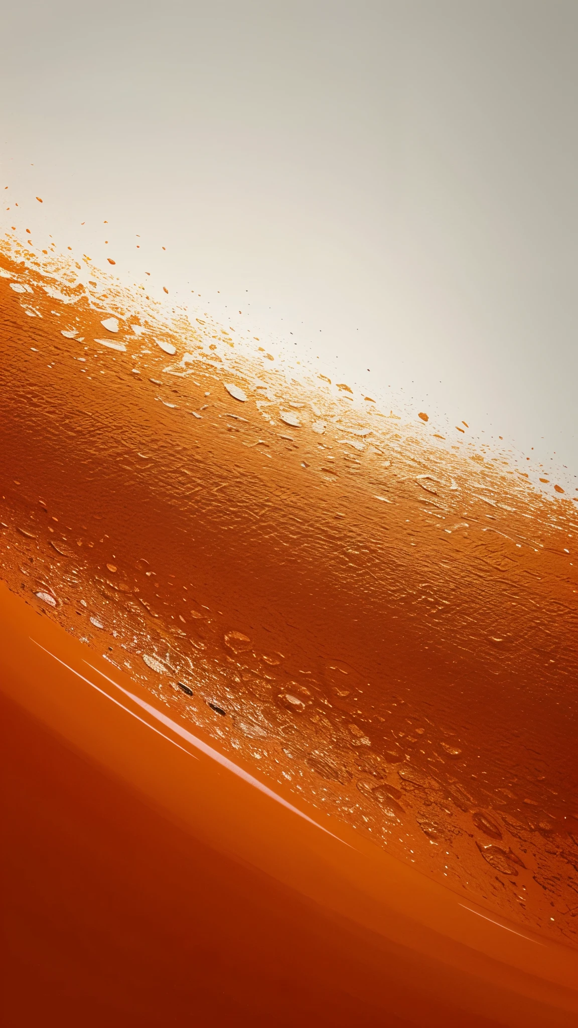 Create orange acrylic paint theme wallpaper for iPhone 13 