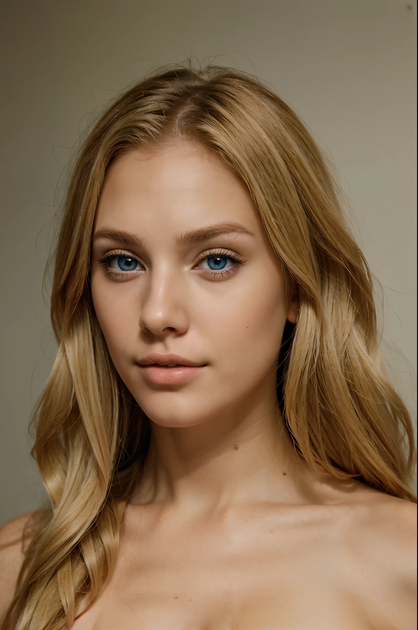 Very pretty and attractive 24 year old female with blonde hair and blue eyes. Very realistic