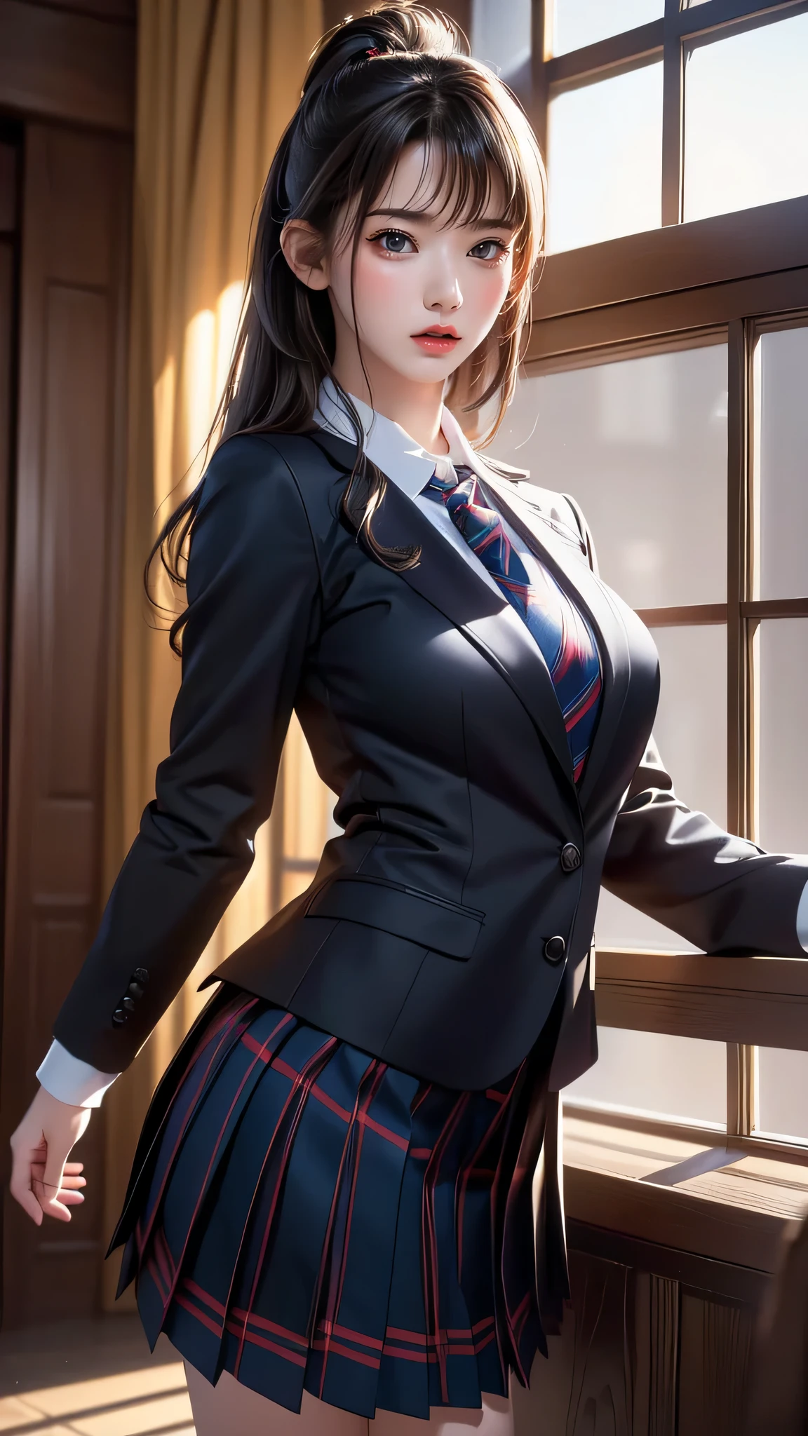 school uniform,(random place),(random porn poses:1.5),(random hairstyle),(movie-like scene,best image quality,(8k), Super realistic, 最high quality, high quality, High resolution, high qualityな質感, high detail, beautiful, Detailed, Highly detailed CG, detailed texture, realistic facial expression, masterpiece, before, dynamic, bold)