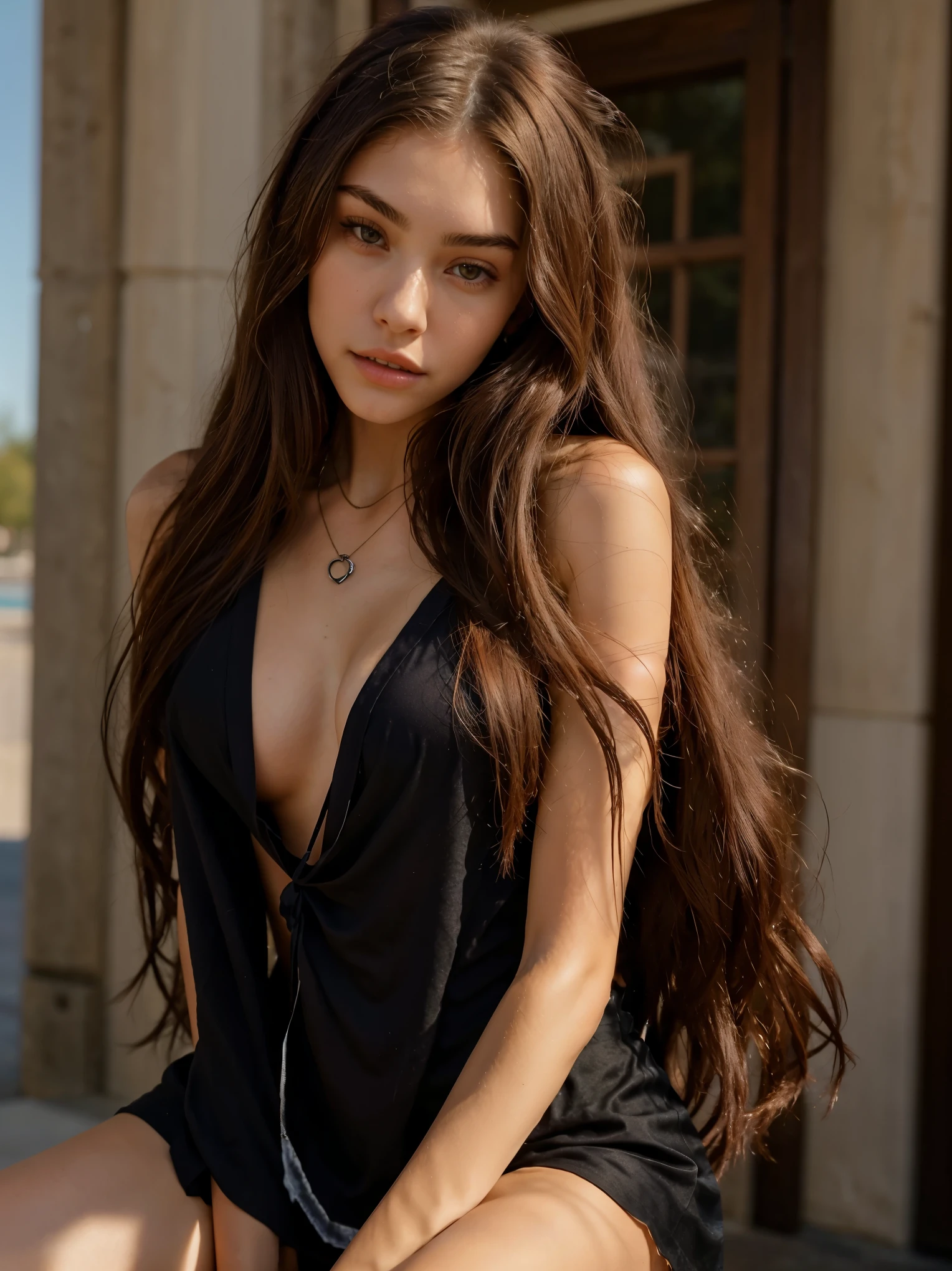 arafed girl with long hair wearing a black shirt and a necklace, soft devil queen madison beer, madison beer, portrait sophie mudd, 18 years old, madison beer girl portrait, violet myers, gorgeous young model, 19-year-old girl, valentina remenar, she is about 1 6 , :: madison beer New to Fanvue so I’m kinda clueless 😆😅 posting a lot of 'exclusive' stuff tho 🙈🙈 I can’t wait to get to know you so DM me as I’ll always reply when I’m online 😇 I send free pics sometimes if you’re nice to me xx 