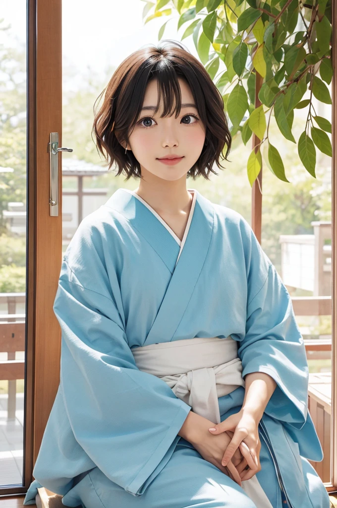 live-action、Super beautiful、face、Japanese、short hair