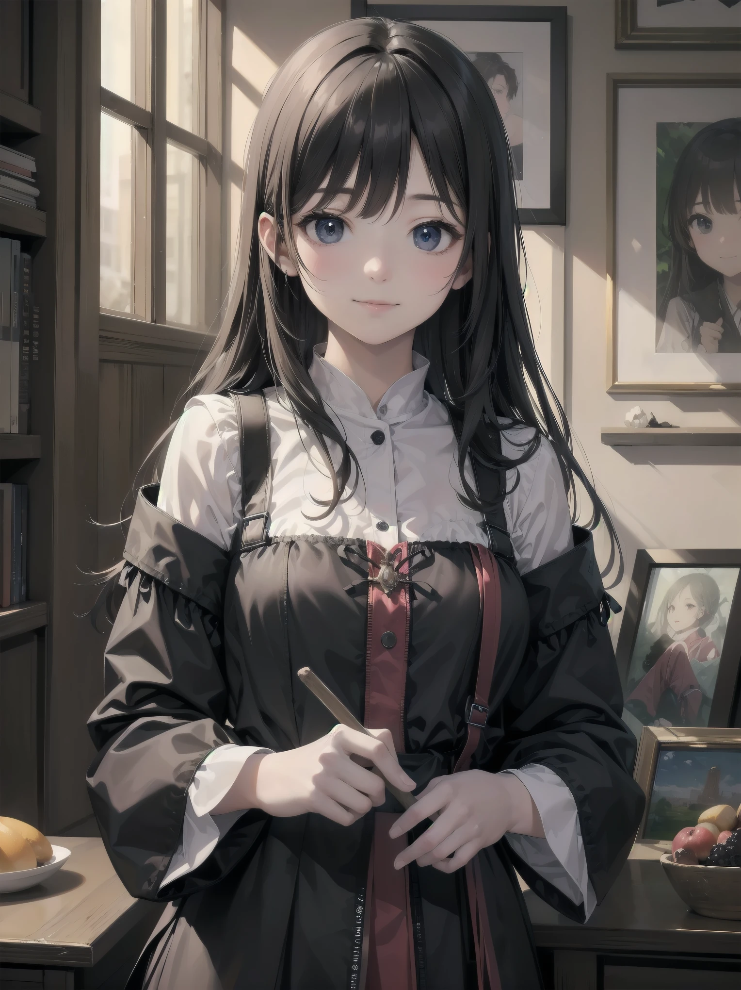 masterpiece、high resolution、Super detailed、real stick、girl、slight smile