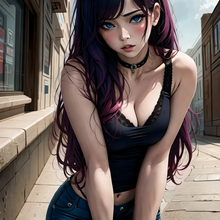 (masterpiece, best quality:1.2), 1girl, solo, punk, gohtic