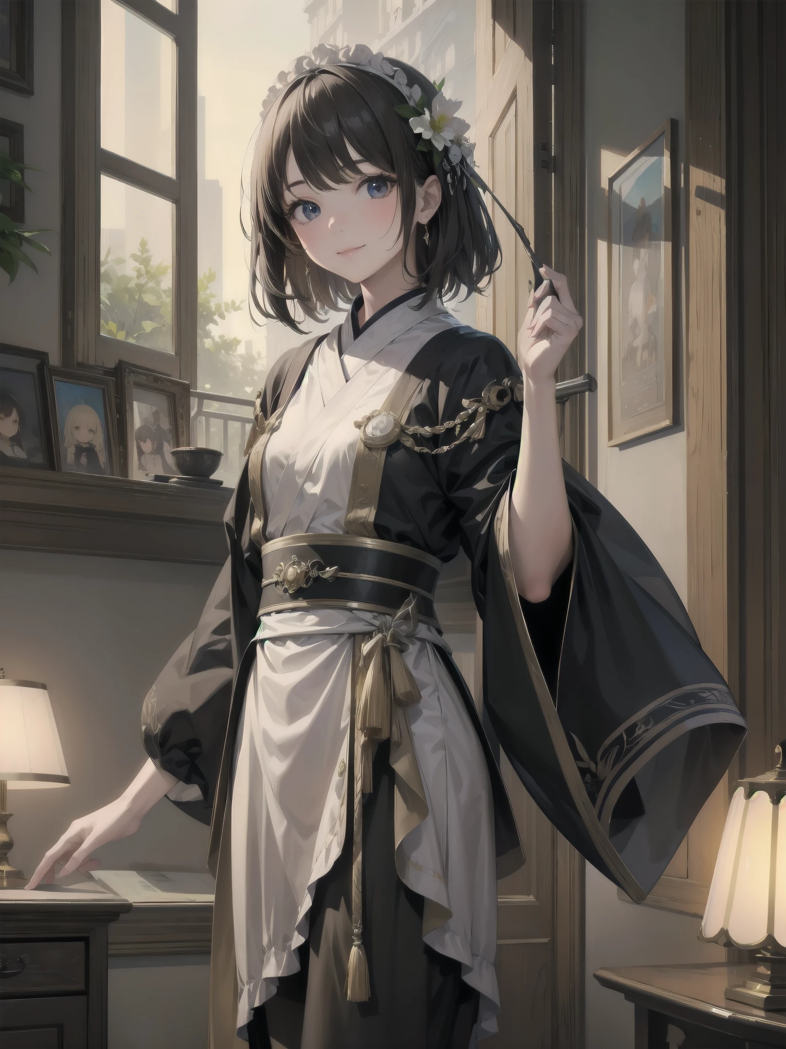masterpiece、high resolution、Super detailed、real stick、girl、slight smile