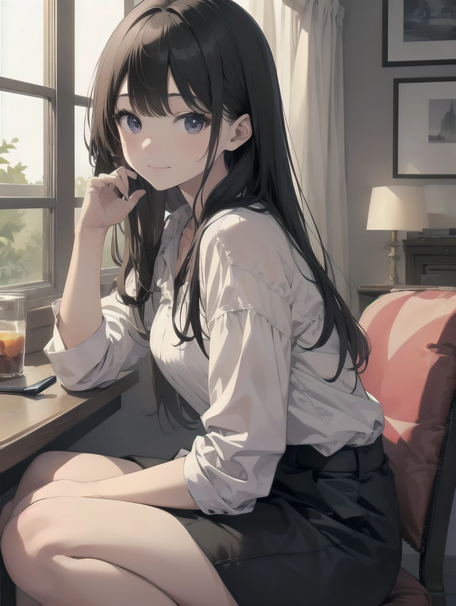 masterpiece、high resolution、Super detailed、real stick、girl、slight smile