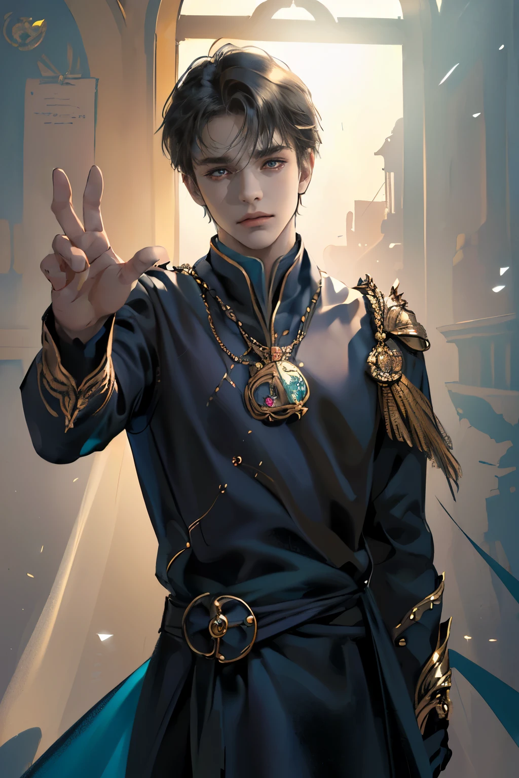 Masterpiece, Highest quality, Man, взрослый Man, ((25 yearagician, magicianия, very detailed face ((smooth skin)), natural light, dynamic pose, magicianия, magicianия в воздухе