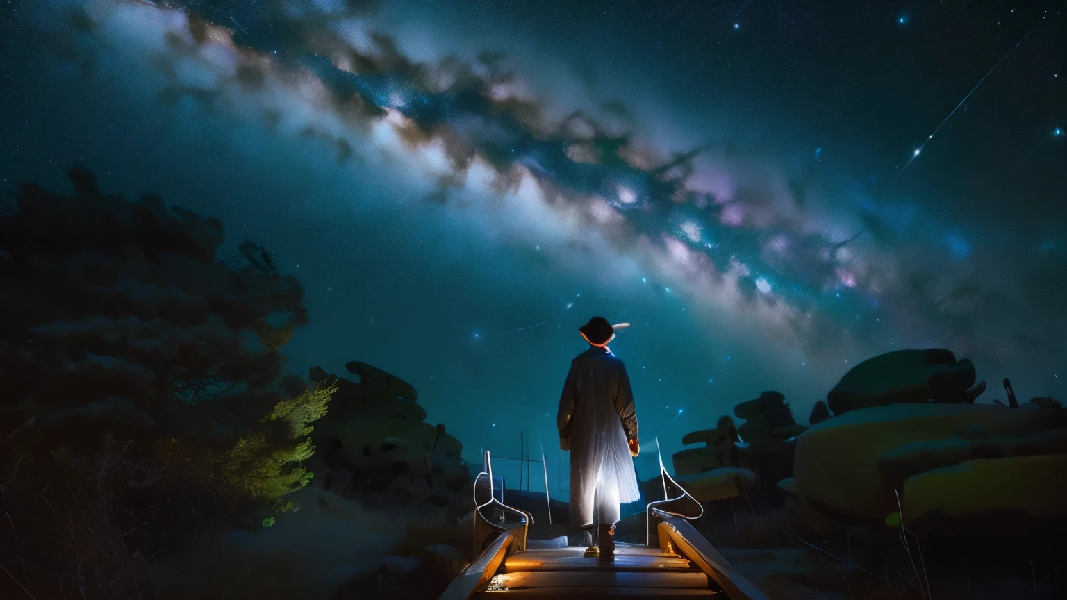 starry sky milky way vast, Epic story, abstraction, masterpiece