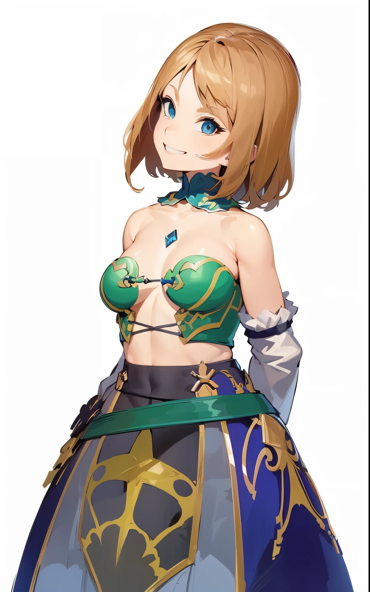(best quality, 4k, 8k, highres, masterpiece:1.2), blue-eyed, smiling, anime-style