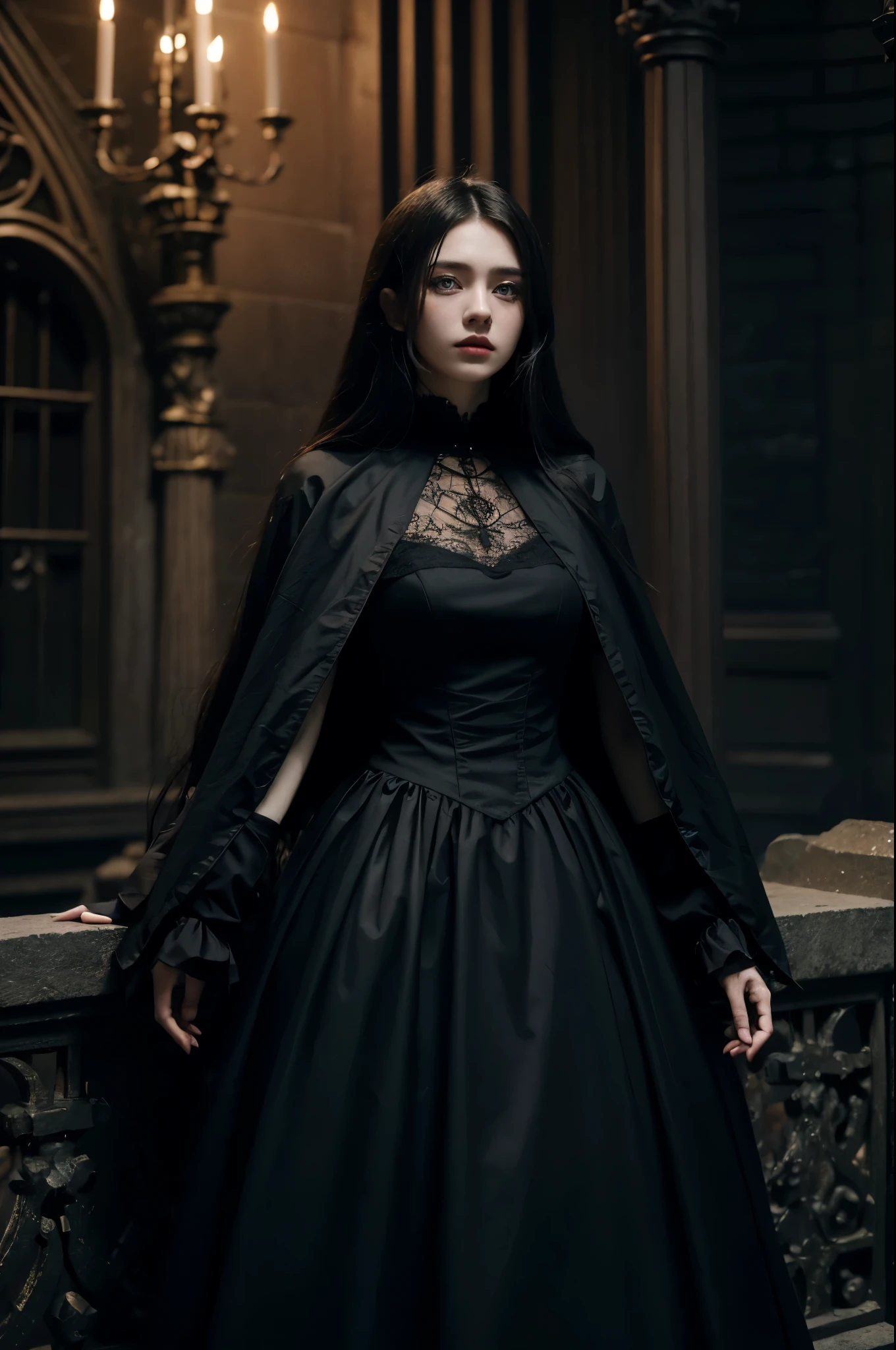 Official art, Unity 8k wallpaper, super detailed, best quality,gothic aesthetic, full body
dark, atmospheric, mystical, romantic, creepy, literature, art, fashion, victorian, decoration, intricacies, ironwork, contemplation, emotional depth, supernatural, 1 girl, solo, flat chest, knight, full body composition