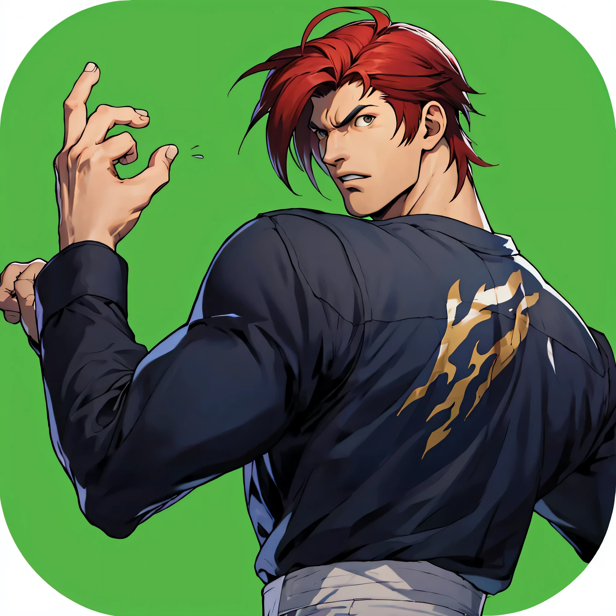 King of Fighters，two-dimensional，male，Passionate，struggle