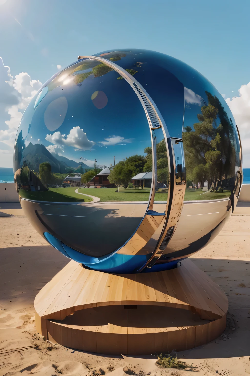 (Mejor calidad,high resolution,ultra detallado),3d representation,logo design,(colores vibrantes:1.1),(moderno,futuristic) Estilo, "viajando con IA"
